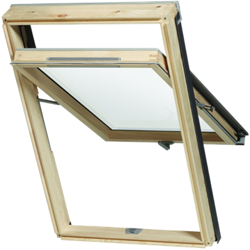 Окно мансардное RoofLITE+ 78х98 MOE B1000 1 камера, высокая ось, триплекс, ручка снизу 2090