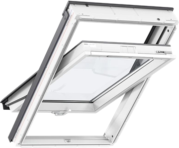 Окно мансардное VELUX 55х98 GLU 0061B полиуретановое покрытие, 2 камеры, вентклапан, ручка снизу 2141